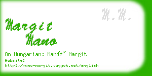 margit mano business card